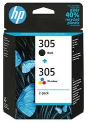 HP 305 2-Pack Tri-color/Black Original | 6ZD17AE