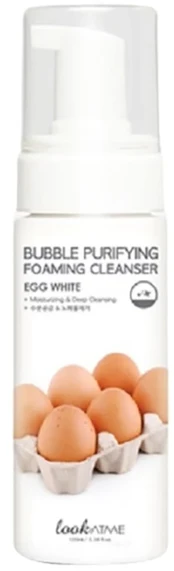 Look At Me, Bubble Purifying, Egg Baltas, Purifying, Cleansing Foam, 100 ml