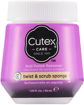 CUTEX SPONGE POLISH REMOVER twist & scrub 52 ml