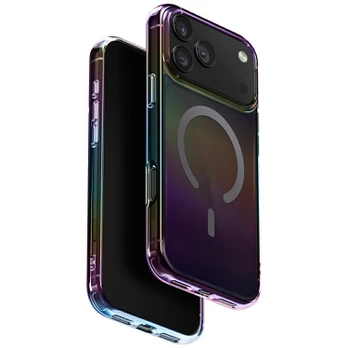Dėklas UNIQ Iridescia case for iPhone 17 Pro Max Magclick Charging midnight quartz