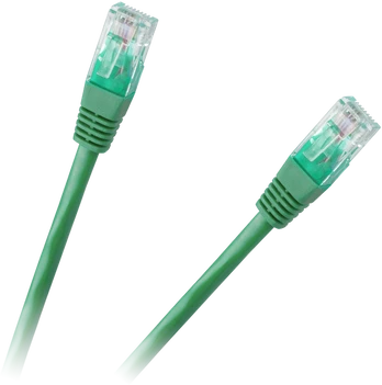 Patchcord kabelis UTP 8c wtyk-wtyk 3,0m CCA žalia cat.6e