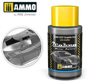 AMMO by MIG Jimenez AMMO MIG - Cobra motor dažai Cobra Motor Graphite Pilkas, 30 ml, 0337