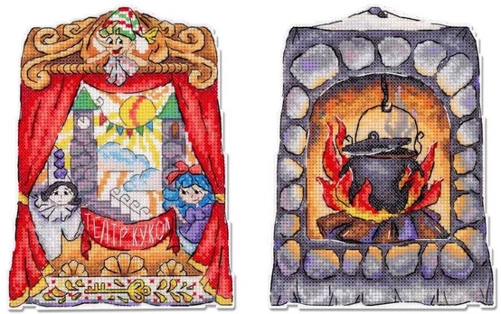 MP Studia Siuvinėjimo kryželiu rinkinys „Teatras“ 17x13 cm SR-1190