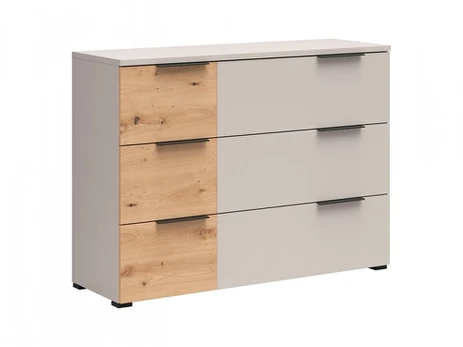 Komoda Lifora, 120x38x87.5 cm, pilka/ruda