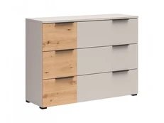 Komoda Lifora, 120x38x87.5 cm, pilka/ruda kaina