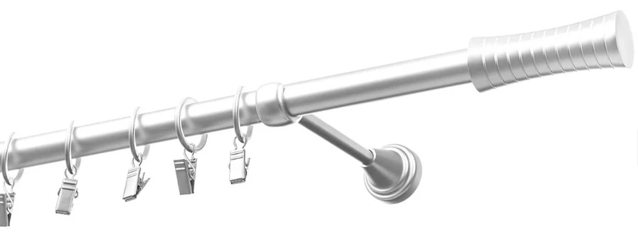 Karnizas Olimp Walec, 200 cm, Ø 19 mm, matinė chromo