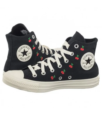 Converse CTAS Hi Black/Egret/Red A08142C (CO675-a) bateliai