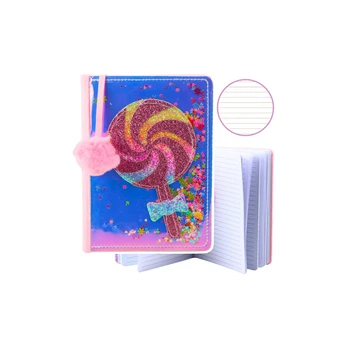 Lean Notebook Notebook Lined Lollipop Confetti Holographic A5 80 Sheets