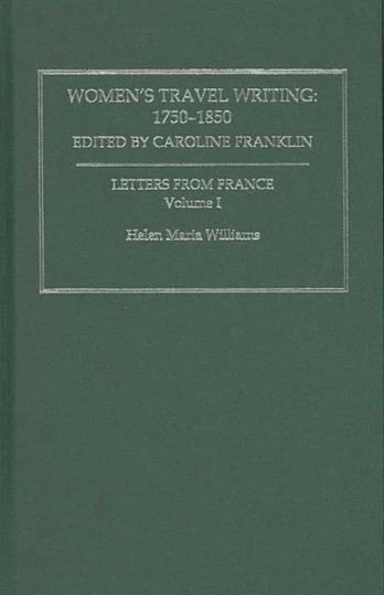 Women's Travel Writing, 1750-1850