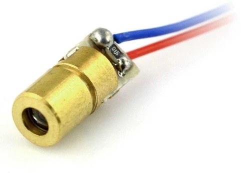 Lazerinis diodas 5mW raudonas 650nm 5V