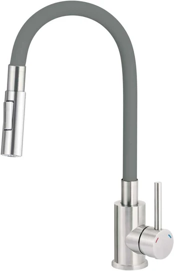 Virtuvinis maišytuvas Deante Luno BOC_T740, Titanium/Steel