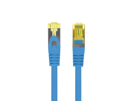 PATCHCORD KAT.6A S/FTP LSZH CU 0,25M MĖLYNA FLUKE PASSED LANBERG