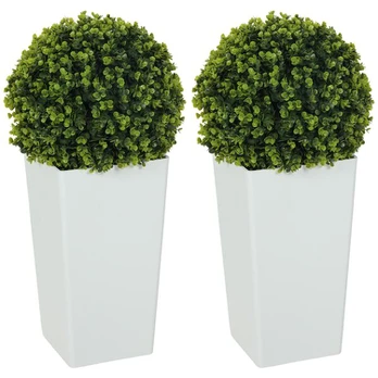Dirbtinis eukaliptas rutulio formos, 65 cm, 2 vnt., 330 lapelių