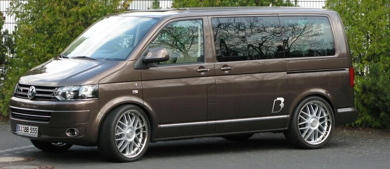VW Transporter T5 - CHROM Šoninių durų apvadai