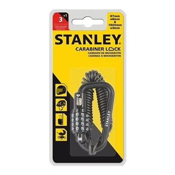 Dviračio kodinė spyna su karabinu Stanley S744-030