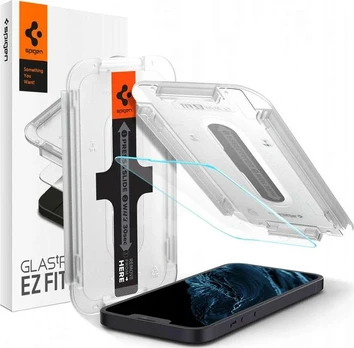 Apsauginis stiklas Spigen GLAS.TR 'EZ FIT' iPhone 13 / 13 Pro / 14