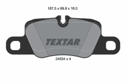 TEXTAR 2455402 Brake pad set kaina