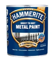 Metalo dažai HAMMERITE SMOOTH FINISH, blizgūs, baltos sp., 5 l
