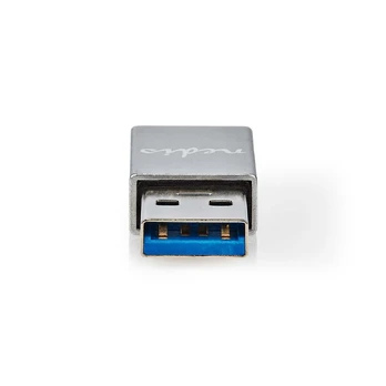 Nedis USB-A Adapteris USB 3.2 Gen 1 | USB-A Stecker | USB-C™ Buchse | 5 Gbps | Vernickelt | Juodas | Box