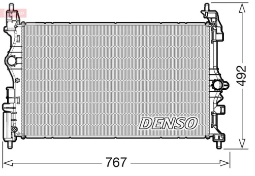 Variklio radiatorius DENSO DRM20019