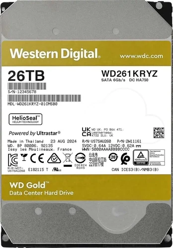 Gold 26TB 3.5" 512MB WD261KRYZ