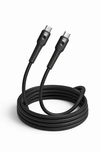Quik Accessories QK-1011 Soft Silicone 60W Charging & Data Cable USB-C to USB-C 1m