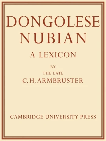 Dongolese Nubian