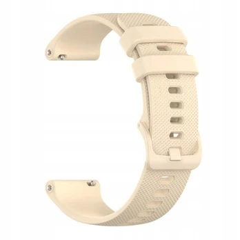„BestAccessories" silikoninis laikrodžio dirželis 20 mm, smėlio spalvos