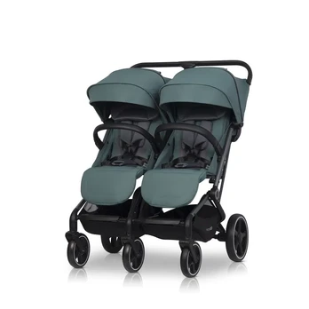 Easy go Vežimėlis dvynukams Echo, Sage green