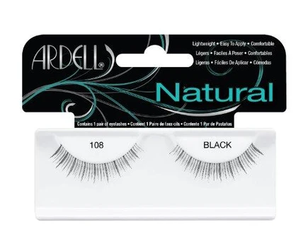Ardell Natural 108 1 pora dirbtinių blakstienų Juodas