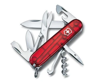 Šveicarijos kariuomenės peilis VICTORINOX CLIMBER Translucent