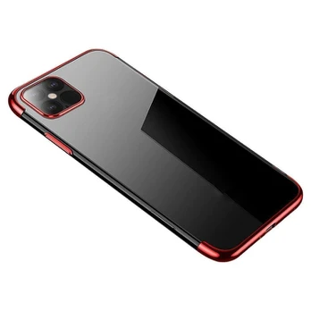 Dėklas TPU Electroplating Samsung Galaxy S22 Plus Raudonais kraštais