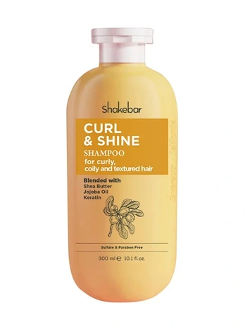 SHAKEBAR CURL & SHINE plaukų šampūnas, 300 ml