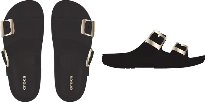 Crocs™ Saturday Metallic Buckle Sandal Women’s Black - 36,5