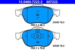 ATE 13.0460-7222.2 Brake pad set