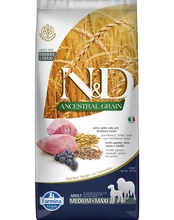 Farmina n&d ėriena blueberry adult medium maxi 12kg