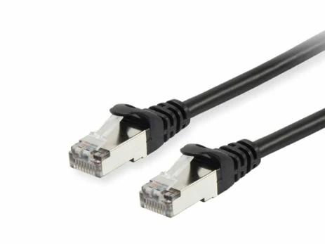 Equip Patchkabel Cat6A S/FTP 2xRJ45 0.15m juodas