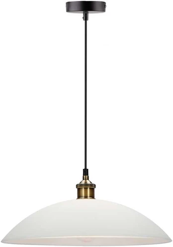Candellux Dexter 3 hanging Lempa copper 1x60W E27 baltas lampshade