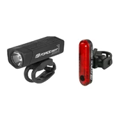Žibintų komplektas FORCE Dot USB kaina