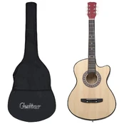Akustinės gitaros rinkinys, 12 dalių, 38", 6 stygos kaina