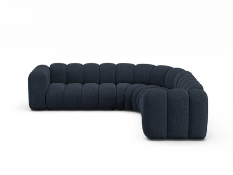 Modular Symmetrical Corner Sofa, "Lupine", 6 Seats, 280x280x70, Navy Blue