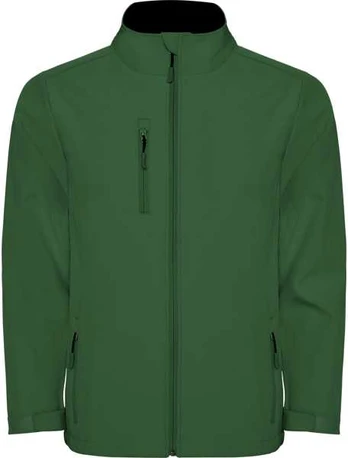 Roly Dviejų sluoksnių softshell striukė NEBRASKA Butelis žalias