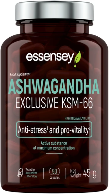 Adaptogen TREC ESSENSEY ASHWAGANDHA EXCLUSIVE KSM-66 90 capsules