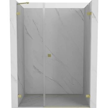 Dušo durys Mexen Lunar-B Right, 135 cm x 200 cm, aukso