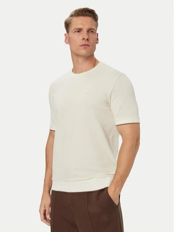 Guess Marškinėliai Z6YI23 K5025 Kreminė Regular Fit