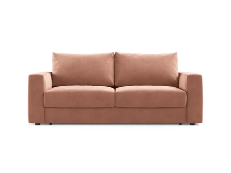 Velvet Sofa With Bed Function, "Grena", 3 Seats, 205x100x90 Made in Europe