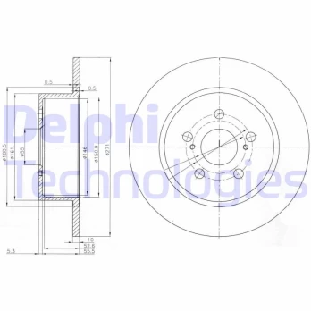 Stabdžių diskas DELPHI BG3922