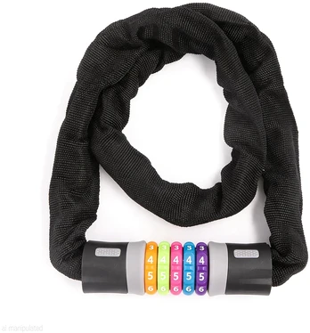 Wozinsky WZR-K1 Chain Bike Lock for 100 cm Code - Juodas