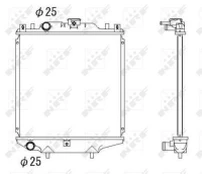 Variklio radiatorius NRF NRF 507643