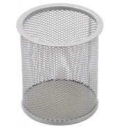 Pencil case Forpus, round, silver, empty perforated metal 1005-009